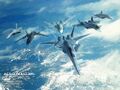 Ace Combat X wallpaper featuring several of the planes found in the game
